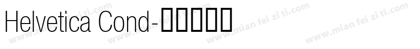 Helvetica Cond字体转换